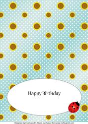 Flower and Ladybird Insert 2