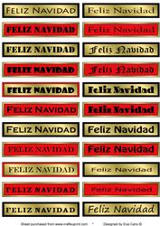 Spanish Christmas Tags - Feliz Navidad