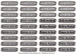Spanish Christmas - New Year Tags (silver)