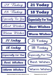 Mixed Sentiments Tags - Blue