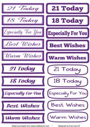 Mixed Sentiments Tags - Purple