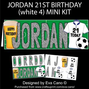Jordan 21st Birthday (football White 4) Mini Kit