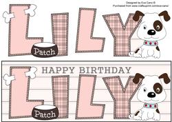 Patch the Dog Lily Large Dl