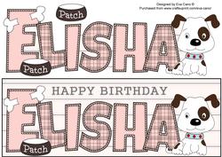 Patch the Dog Elisha Large Dl