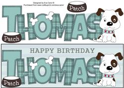 Patch the Dog Thomas Large Dl