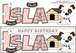 Patch the Dog Isla Large Dl