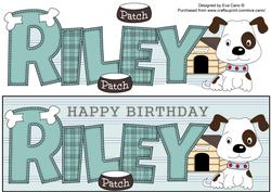 Patch the Dog Riley Large Dl