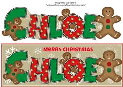 Gingerbread Men Chloe Large Dl