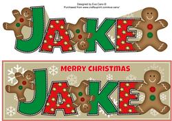 Gingerbread Men Jake Large Dl