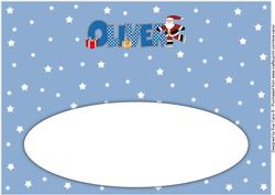 Skating Santa Oliver Large Dl Insert