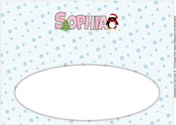 Eddie the Penguin Sophia Large Dl Insert