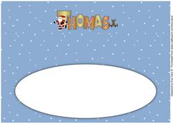 Santa & Rudolf Thomas Large Dl Insert