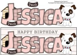 Patch the Dog Jessica Large Dl
