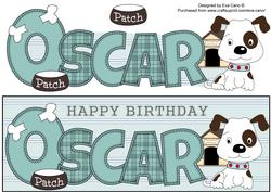 Patch the Dog Oscar Large Dl