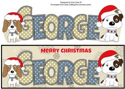 Christmas Patch and Kosmo George Large Dl