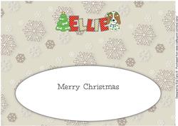 Kosmo the Dog Christmas Ellie Large Dl Insert