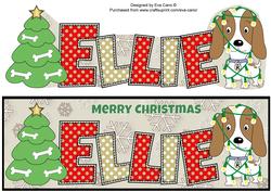Kosmo the Dog Christmas Ellie Large Dl