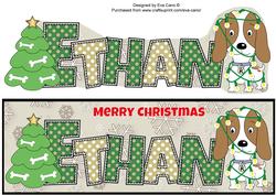Kosmo the Dog Christmas Ethan Large Dl