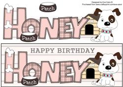 Patch the Dog Honey Large Dl