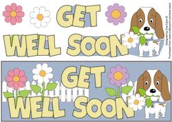 Kosmo the Dog Get Well Soon Large Dl