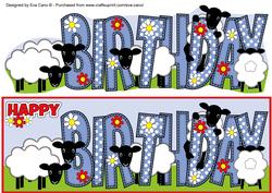 Birthday Sheep Large Dl 2