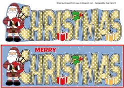 Scottish Santa Christmas Large Dl