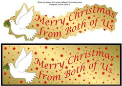 Christmas Dove Large Dl (gold)