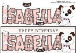 Patch the Dog Isabella Large Dl