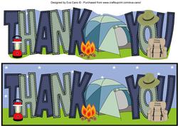 Camping Thank You Large Dl