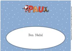 Santa & Rudolf Pau Large Dl Insert