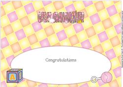 Congratulations Great Grandmother Large Dl Insert