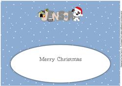Patch the Dog Christmas Jenson Large Dl Insert