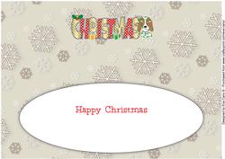 Kosmo the Dog Christmas Large Dl Insert