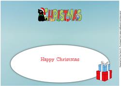 Cat and Mouse Christmas Large Dl Insert