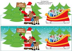 Santa and Rudolf Large Dl