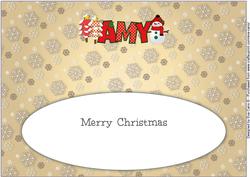 Cute Snowman Amy Large Dl Insert