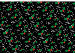 Merry Christmas with Holly Background 5