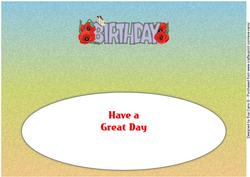 Poppies & Butterfly Birthday Large Dl Insert