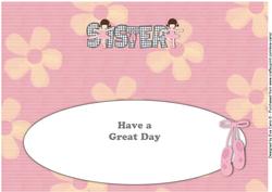 Ballerinas Sister Large Dl Insert