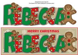 Gingerbread Men Rebecca Large Dl
