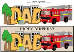 Fire Engine Dad Large Dl