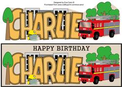 Fire Engine Charlie Large Dl