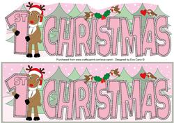 Rudolf 1st Christmas Large Dl