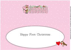 Rudolf 1st Christmas Large Dl Insert