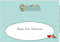 Rudolf 1st Christmas Large Dl 2 Insert