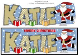 Skating Santa Katie Large Dl