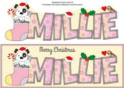 Patch 1st Xmas Millie Large Dl