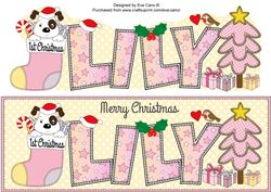 Patch 1st Xmas Lily Large Dl