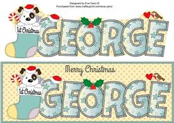 Patch 1st Xmas George Large Dl