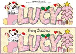 Patch 1st Xmas Lucy Large Dl